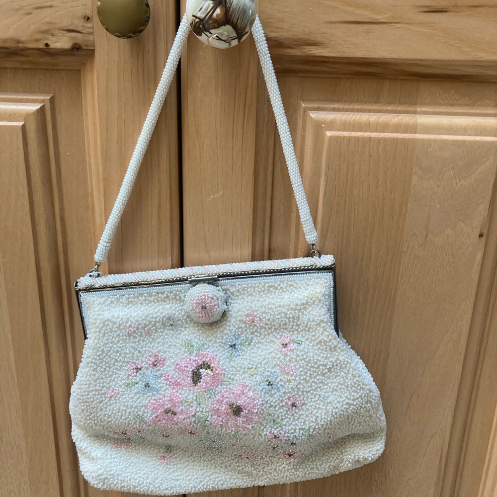 Purse purge. Vintage white beaded, or little horse theme.choose which bag.